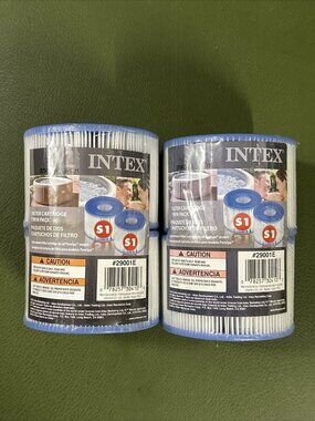 Lot of 2 Intex S1 Filter Cartridge Twin Packs #29001E PureSpa New Sealed